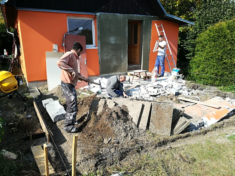 Původní stav - Chata – celková rekonstrukce