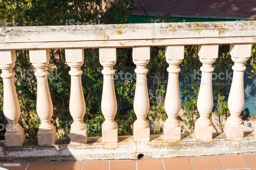 Terasa s balustrádou