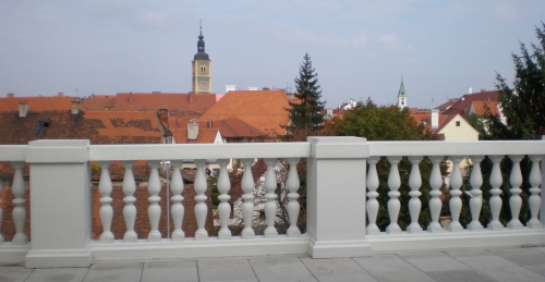 Terasa s balustrádou